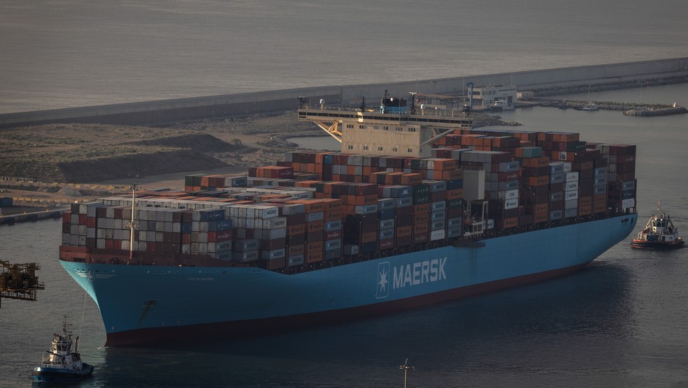 Maersk said on Sunday (March 1) that it had suspended transits through the Strait of Hormuz — Foto: Angel Garcia/Bloomberg
