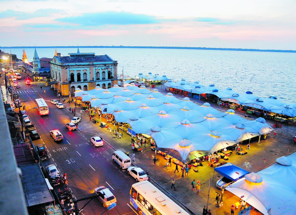 Belém's  Ver-o-peso market is a celebration of the senses as it showcases the biodiversity wealth of the Amazon — Foto: Ricardo Lima/Getty Images