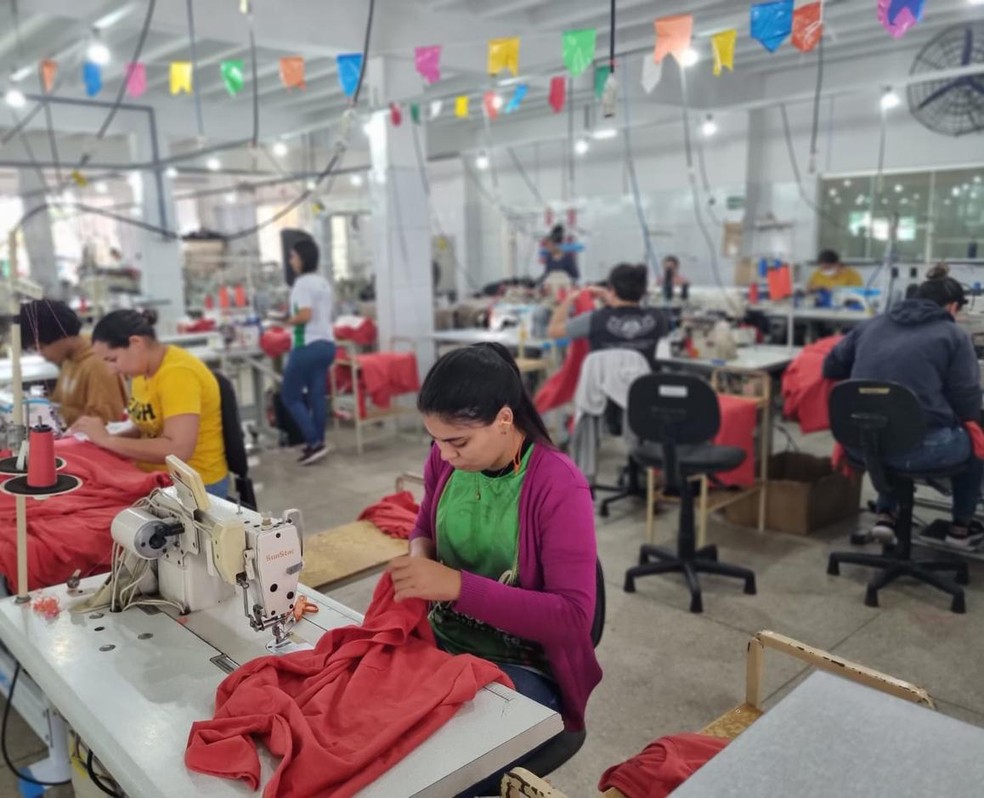 Clothing factory in Cerro Corá, state of Rio Grande do Norte. — Foto: Marina Falcao/Valor