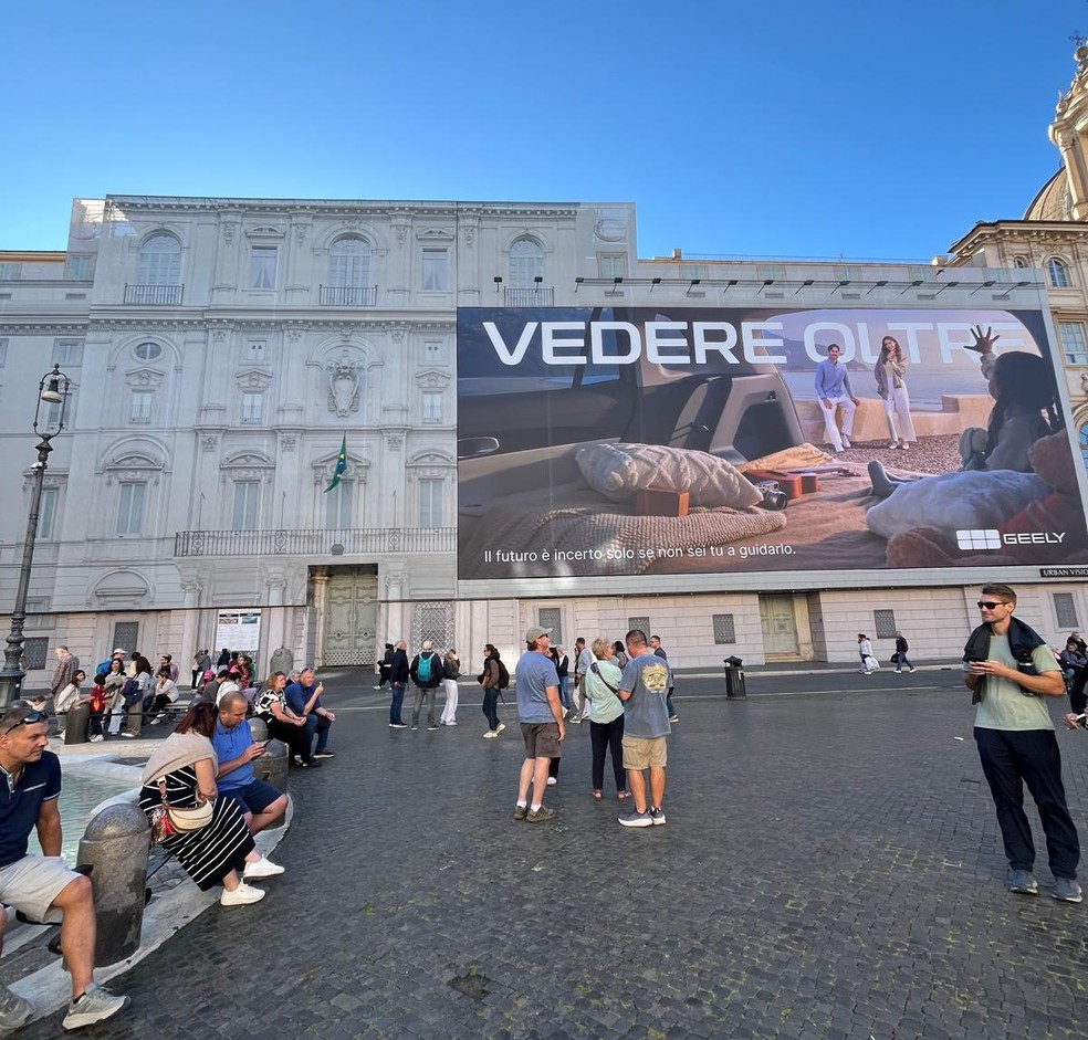 Brazil shocks Rome with embassy ad for Geely