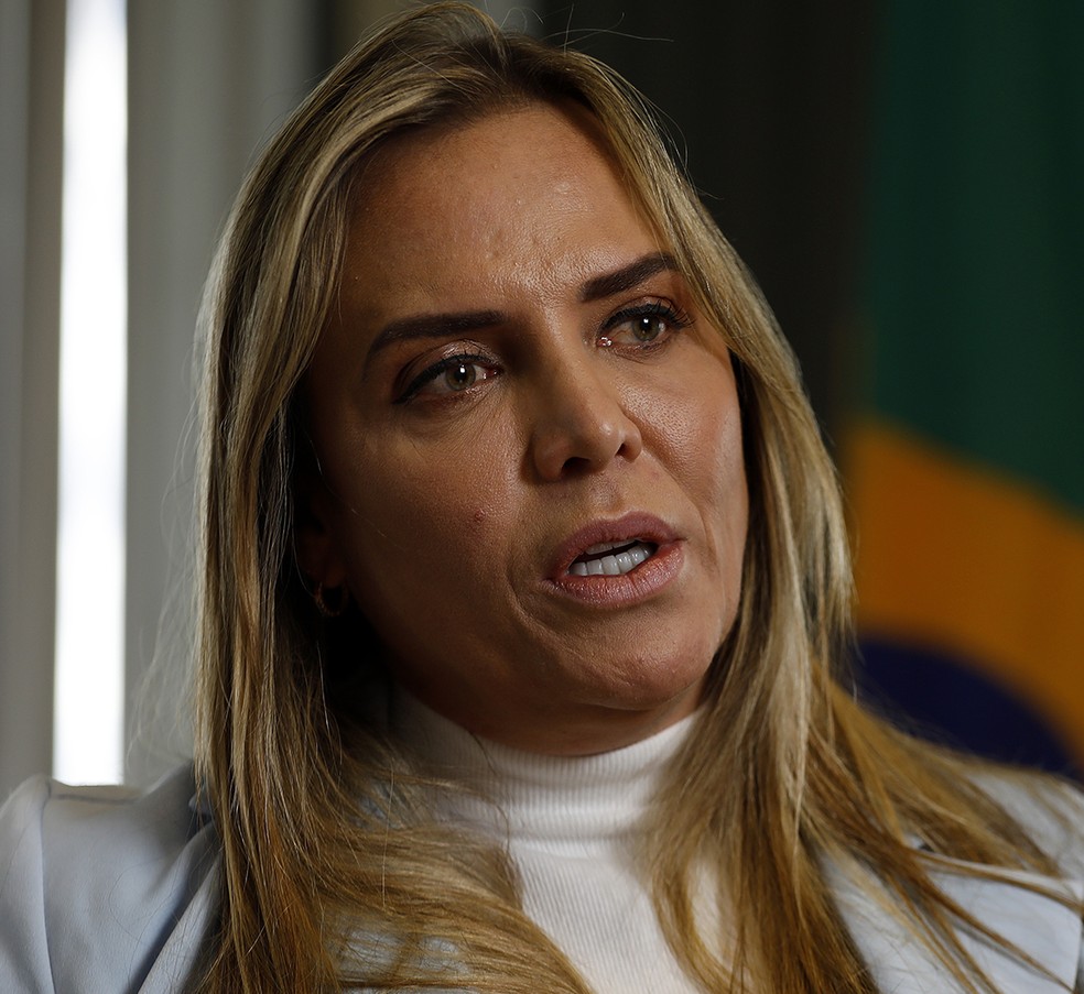Celina Leão, backed by Flávio Bolsonaro and former first lady Michelle Bolsonaro, won reelection in the Federal District — Foto: Cristiano Mariz/O Globo