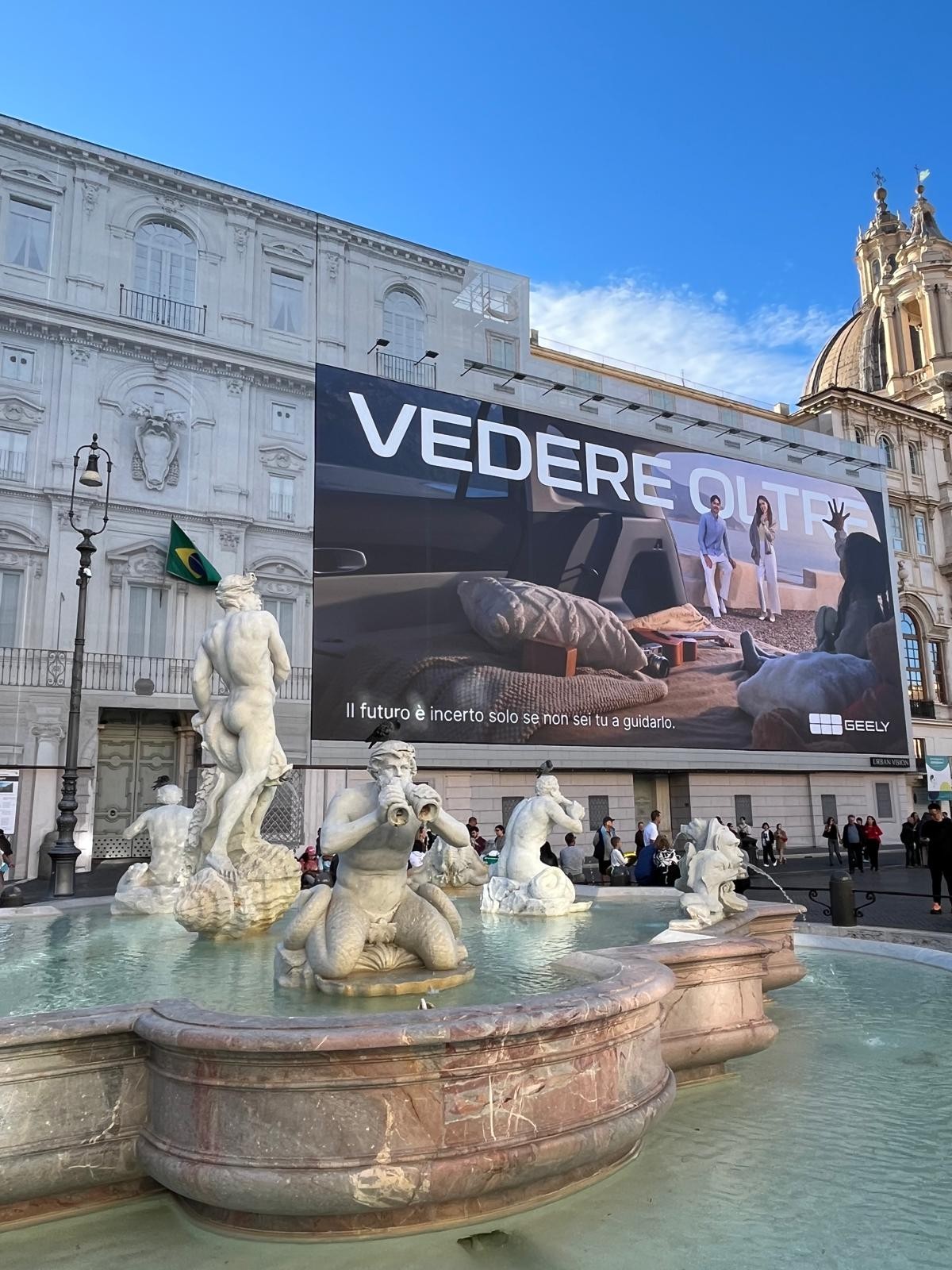 Brazil shocks Rome with embassy ad for Geely