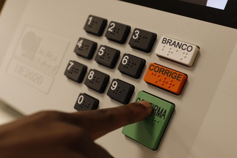 Brazil’s electronic voting machines: the strength of the right is particularly noticeable in capitals and large cities — Foto: Fernando Frazão/Agência Brasil